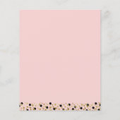 Budget Gold Script Confetti Grad Party Einladung (Rückseite)