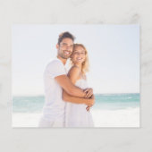 Budget Gold Script Foto Einladung Hochzeitsfeiern (Rückseite)