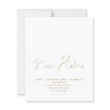 Budget Gold Script Neue Zuhause-Adresse