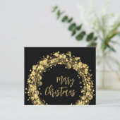 Budget Gold Stars Frohe Weihnachtskarte (Stehend Vorderseite)