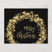 Budget Gold Stars Frohe Weihnachtskarte (Vorderseite)