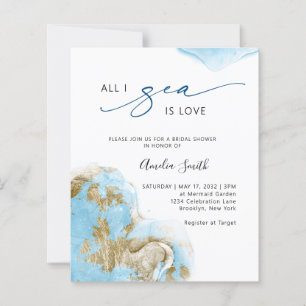 Budget Gold Strand All I Sea is Love Brautparty