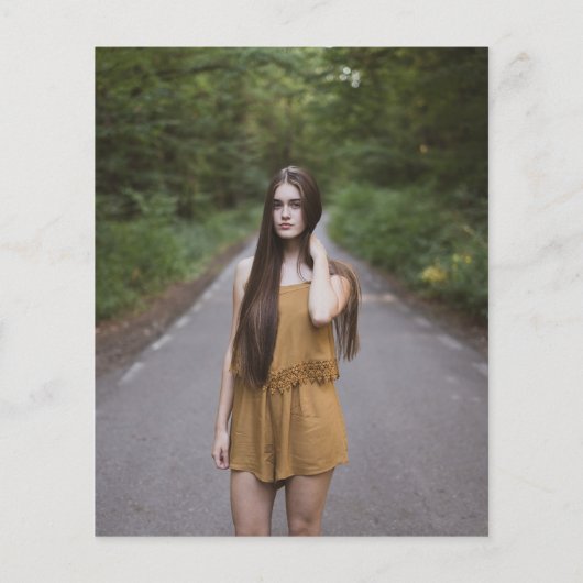 Budget Gold Tassel Foto Abschluss Einladung (Rückseite)