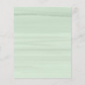 Budget Gold & Watercolor Floral Bridal Shower (Rückseite)