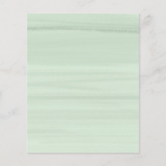 Budget Gold & Watercolor Floral Bridal Shower (Rückseite)