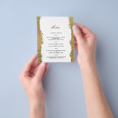 Budget Gold WEDDING MENU. Flyer (Gruppe)