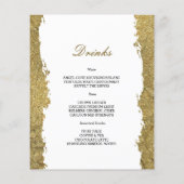 Budget Gold WEDDING MENU. Flyer (Hinten)