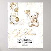 Budget Gold Weihnachtsdusche Willkommen Poster (Vorne)