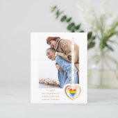 Budget Golden Effect Pride Rainbow Heart LGBT (Stehend Vorderseite)