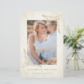 Budget Golden Lace Ornament Blüh Foto Couple (Stehend Vorderseite)