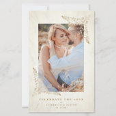 Budget Golden Lace Ornament Blüh Foto Couple  (Vorderseite)