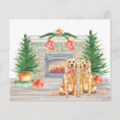 Budget Golden Retriever Weihnachtsurlaub Hundekart (Vorderseite)