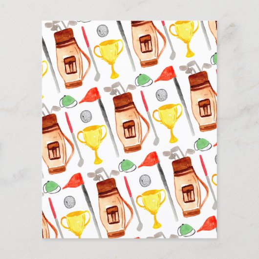 Budget Golf Cart Bag Ballon Kinder Golfer Geburtst Flyer (Hinten)