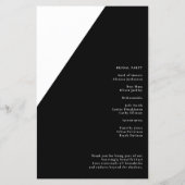 Budget Goth bis Death Do us Part Wedding Programm (Rückseite)