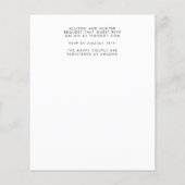 BUDGET Gothic Boho Hochzeit Einladung Flyer (Hinten)