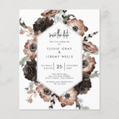 BUDGET Gothic Boho Save the Date Flyer (Vorne)