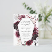 Budget Gothic Halloween Hochzeit Burgund Black (Stehend Vorderseite)