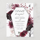 Budget Gothic Halloween Hochzeit Burgund Black (Vorderseite)