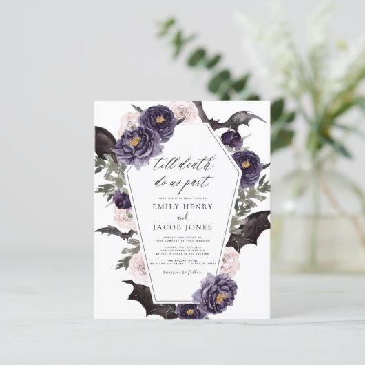 Budget Gothic Halloween Wedding Dark Lila (Stehend Vorderseite)