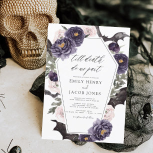 Budget Gothic Halloween Wedding Dark Lila