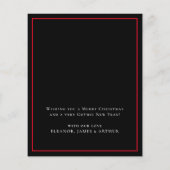 Budget Gothic Santa Skull Frohe Weihnachtskarte (Rückseite)