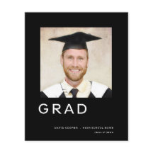 Budget Grad Abschluss Foto Einfache Ankündigung