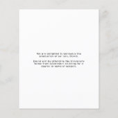 Budget Grad Abschluss Foto Einfache Ankündigung (Rückseite)