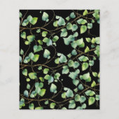 Budget Grad Ankündigung Boho Arch Black Ivy Back (Rückseite)