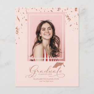 Budget Grad Ankündigung Foto Cards