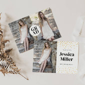 Budget GRAD Foto Abschluss Announccard Mitteilungskarte