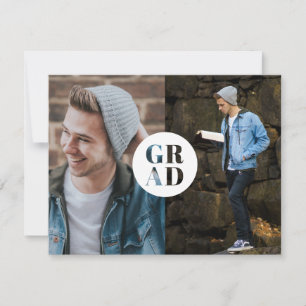 Budget GRAD Glitzer Foto Abschluss Ankündigung