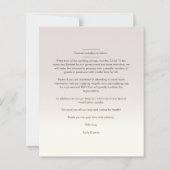 Budget Gradient Wedding Foto ist unser Gästebuch (Rückseite)