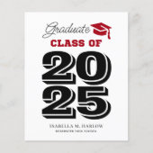 Budget Graduate 2025 Red Black Ankündigung (Vorderseite)