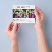 Budget Graduate 3 Foto Script Ankündigung Flyer (Gruppe)