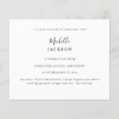 Budget Graduate 3 Foto Script Ankündigung Flyer (Hinten)