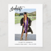 Budget Graduate Calligraphy 2v Foto Ankündigung (Vorderseite)