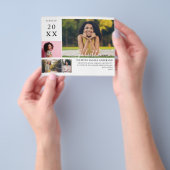 Budget Graduate Modern Stilvoll 4 Foto Ankündigung Flyer (Gruppe)