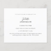 Budget Graduate Modern Stilvoll 4 Foto Ankündigung Flyer (Hinten)