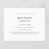 Budget Graduate Modern Stylish 4 Foto Ankündigung  Flyer (Hinten)