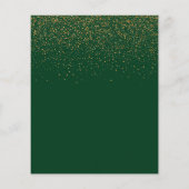 Budget Graduation 2023 party green gold invitation (Rückseite)