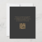 Budget Grau Gold Achat Dunkler QR-Code 50. Geburts (Rückseite)