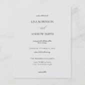 Budget Gray Wedding Flyer (Vorne)