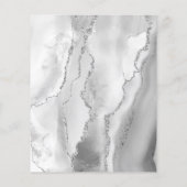 Budget Gray White Silver Agate Mauve Wedding (Rückseite)