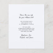 Budget Great Blue Heron Ocean New Address Card (Rückseite)