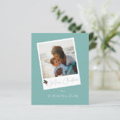Budget Green Beachy Instant Foto Frohe Weihnachten (Stehend Vorderseite)