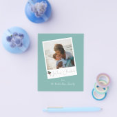 Budget Green Beachy Instant Foto Frohe Weihnachten Flyer (Einzeln)