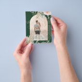 BUDGET Green BOHO Peach Pampas Grass Wedding Flyer (Gruppe)