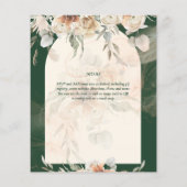 BUDGET Green BOHO Terracotta Florenz Hochzeit Flyer (Hinten)