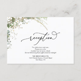 Budget green Florals Bridgerton Bridal Shower Begleitkarte