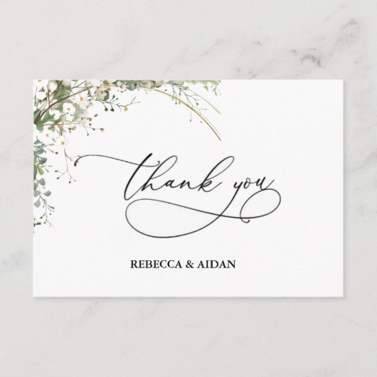 Budget green Florals Bridgerton Bridal Shower Begleitkarte (Vorderseite)